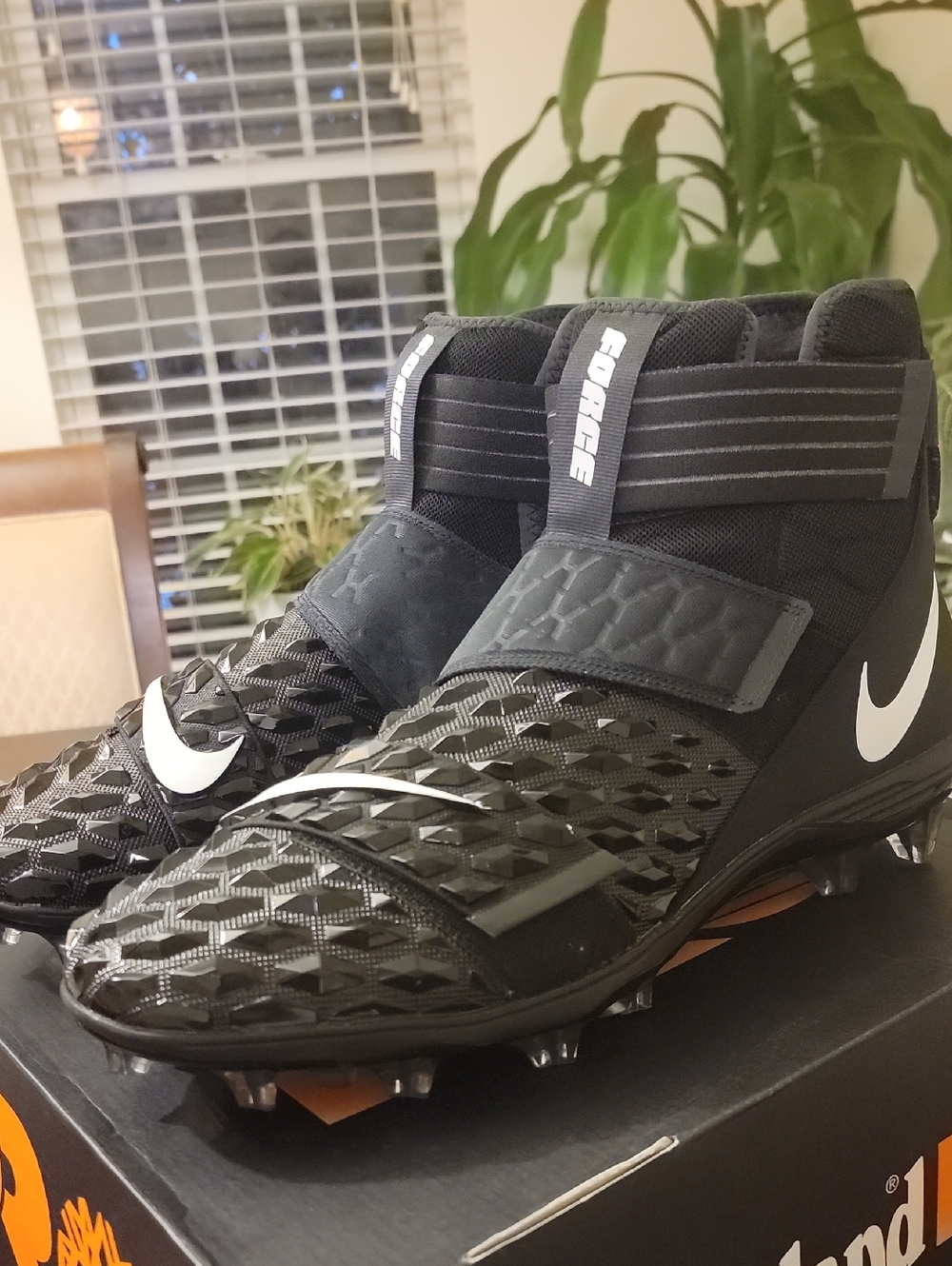 Nike Force Savage Elite 2 TD  Football Black Cleats AH3999-001 Sz 16
